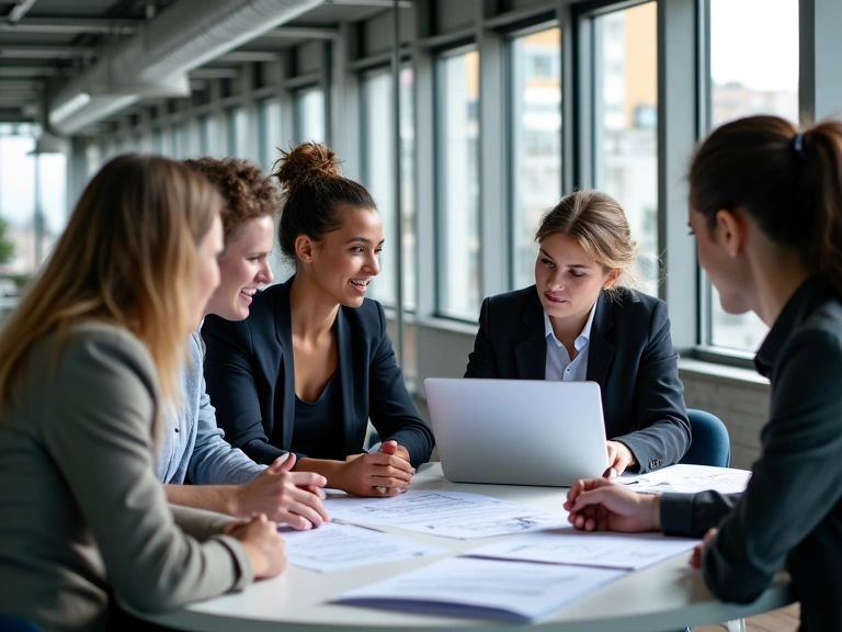 EnergyLadder team working together in modern office