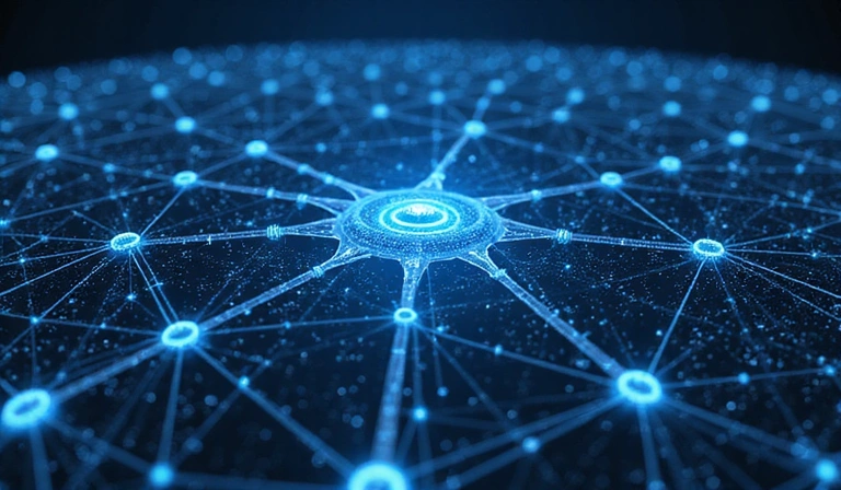 Smart grid technology illustration
