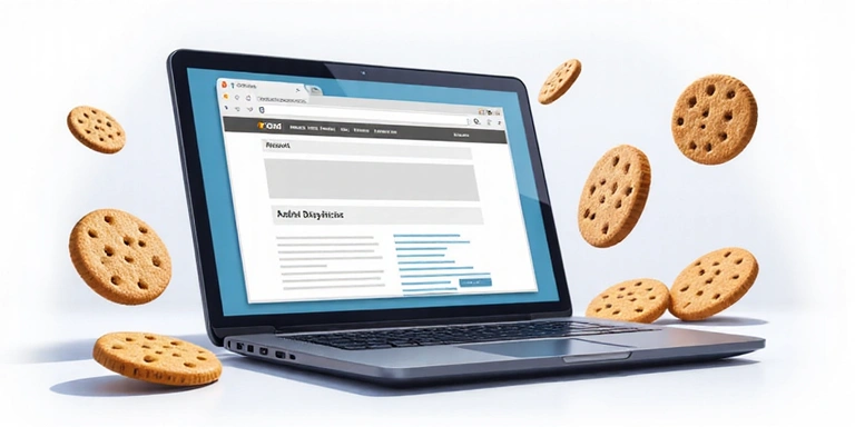 Illustration of browser cookies